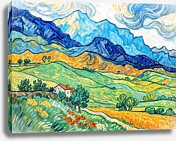 Постер Сергей Гундоров Горный пейзаж по мотивам Ван Гога