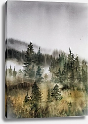 Постер Tatyana Konstantinova Дождь в лесу #4