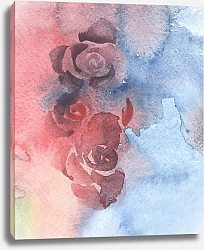 Постер Татьяна Сергеева Шепот лепестков: розы акварелью