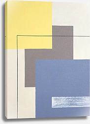 Постер Geometric Abstract by MaryMIA Geometry. Blue and Yellow Mood. Free spirit 2