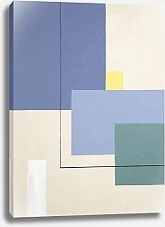 Постер Geometric Abstract by MaryMIA Geometry. Blue and Yellow Mood. Free spirit 10