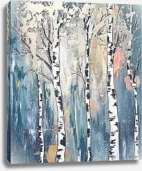 Постер Лена Лангер Белые берёзы