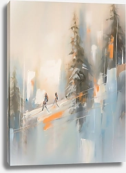 Постер Дарья Воробьева Лыжники 5