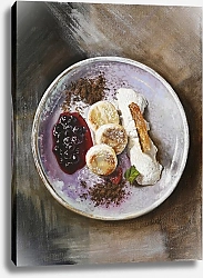 Постер Lukian - Алëна Савченко Сырники, варенье и мороженое на тарелке