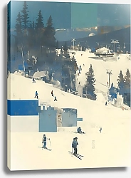 Постер Дарья Воробьева Лыжники 1