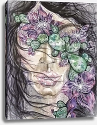Постер Marina Kildysh Девушка и кактус