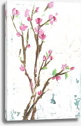 Постер Татьяна Сергеева Нежность розовый цветов багульника