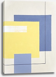 Постер Geometric Abstract by MaryMIA Geometry. Blue and Yellow Mood. Free spirit 4