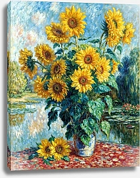 Постер Сергей Гундоров Букет подсолнухов