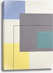 Постер Geometric Abstract by MaryMIA Geometry. Blue and Yellow Mood. Free spirit 1