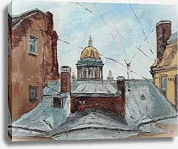 Постер Кирилл Агеев Вид на Исаакиевский собор из окна