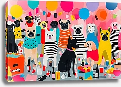 Постер Саша Робинсон Собаки на вечеринке