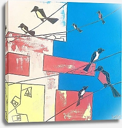 Постер Лена Лангер Птички на проводе