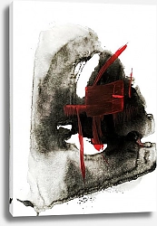 Постер Юлия Рытикова Красное на черном N1