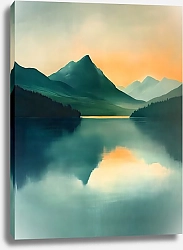 Постер Дарья Воробьева Горное озеро