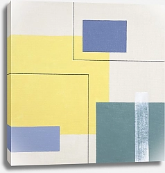 Постер Geometric Abstract by MaryMIA Geometry. Blue and Yellow Mood. Free spirit 8