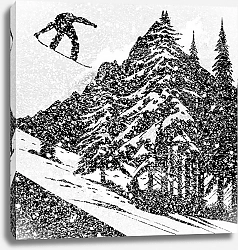 Постер forestpunk Фрирайд и сноуборд