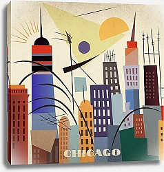 Постер Berka Chicago through the eyes of Kandinsky