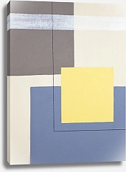 Постер Geometric Abstract. TAS Studio by MaryMIA Geometry. Blue and Yellow Mood. Free spirit 7