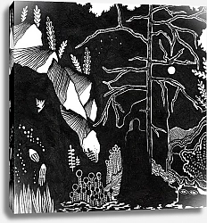 Постер Ирина Елсукова Ночь в лесу