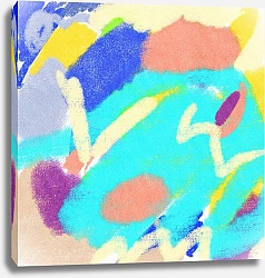 Постер olies скалистый берег и берюзовое море.