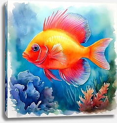 Постер olies аквариумная рыбка