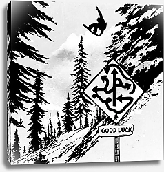Постер forestpunk Фрирайд и сноуборд