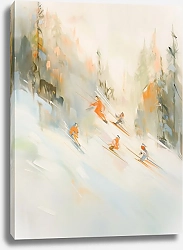 Постер Дарья Воробьева Лыжники 4