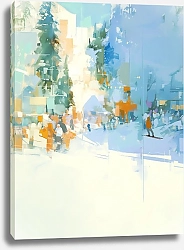 Постер Дарья Воробьева Лыжники 2