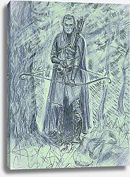 Постер Лилия Салихова Эльф лучник картина графика