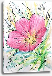 Постер Литвинова Наталья Тюльпан акварелью