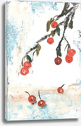 Постер Татьяна Сергеева Красные райские яблоки и снег