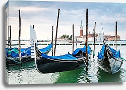 Постер Андреев Алексей Венеция, Италия. Вид на гондолы и Сан-Джорджио