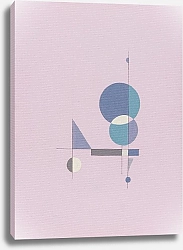 Постер Geometric Abstract by MaryMIA Pink geometry balance 3