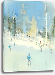 Постер Дарья Воробьева Лыжники 3