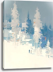 Постер Дарья Воробьева Домик в горах