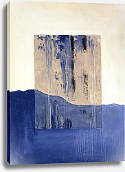 Постер Abstract Series by MaryMIA Shabby windows.  Blue wave 1
