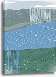 Постер Тимофеева Софья Линии у острова Эносима