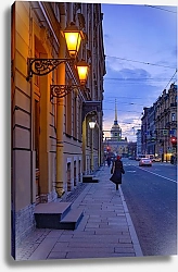 Постер Юрий Дегтярёв Санкт-Петербург. Вечер на Гороховой улице.