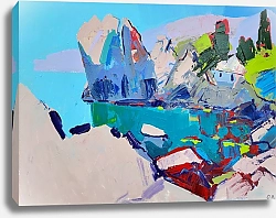 Постер olies домик Чехова в Чеховской бухте. Гурззуф.