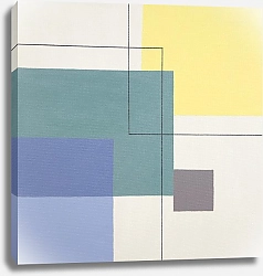 Постер Geometric Abstract. TAS Studio by MaryMIA Geometry. Blue and Yellow Mood. Free spirit 9