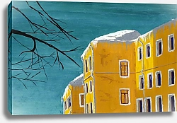 Постер Жучков Михаил Зимний московский дворик