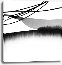 Постер Евгения Бельмесова Современная абстрактная черно-белая картина 02.01.23
