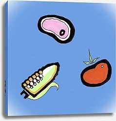 Постер ANNIEKA Оссобуко, томат, кукуруза1.1