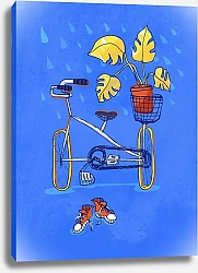 Постер Марина Сидорович Велосипед с цветами