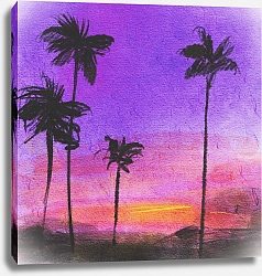Постер olies Пальмы вечером