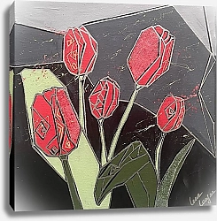 Постер Лена Лангер Тюльпаны 2