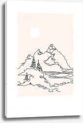 Постер Кречетова Наталья Mountain landscape
