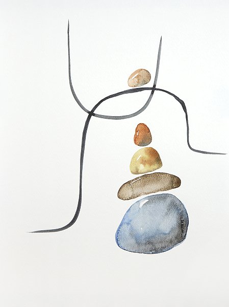 Balance. Lines and stones 4