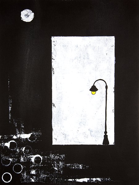 Black&White fantasies. Street lamp